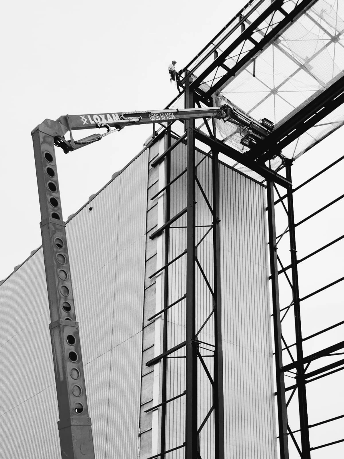 Assemblage structure métallique.